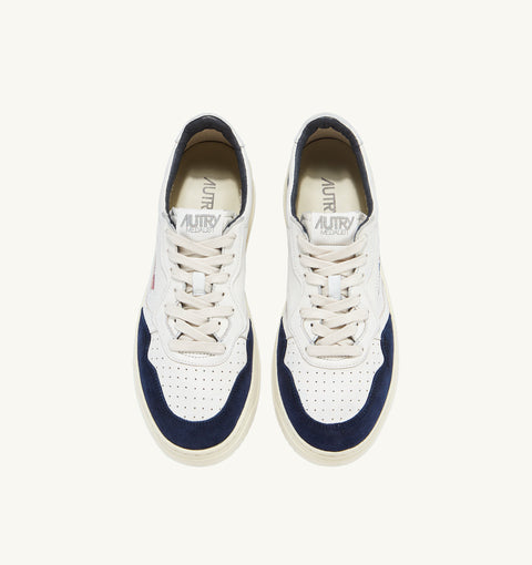 AUTRY SNEAKER BICOLOR PELLE SUEDE LOGO