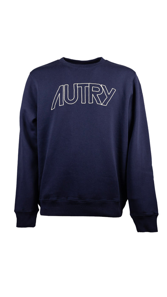 AUTRY FELPA COTONE RICAMO LOGO